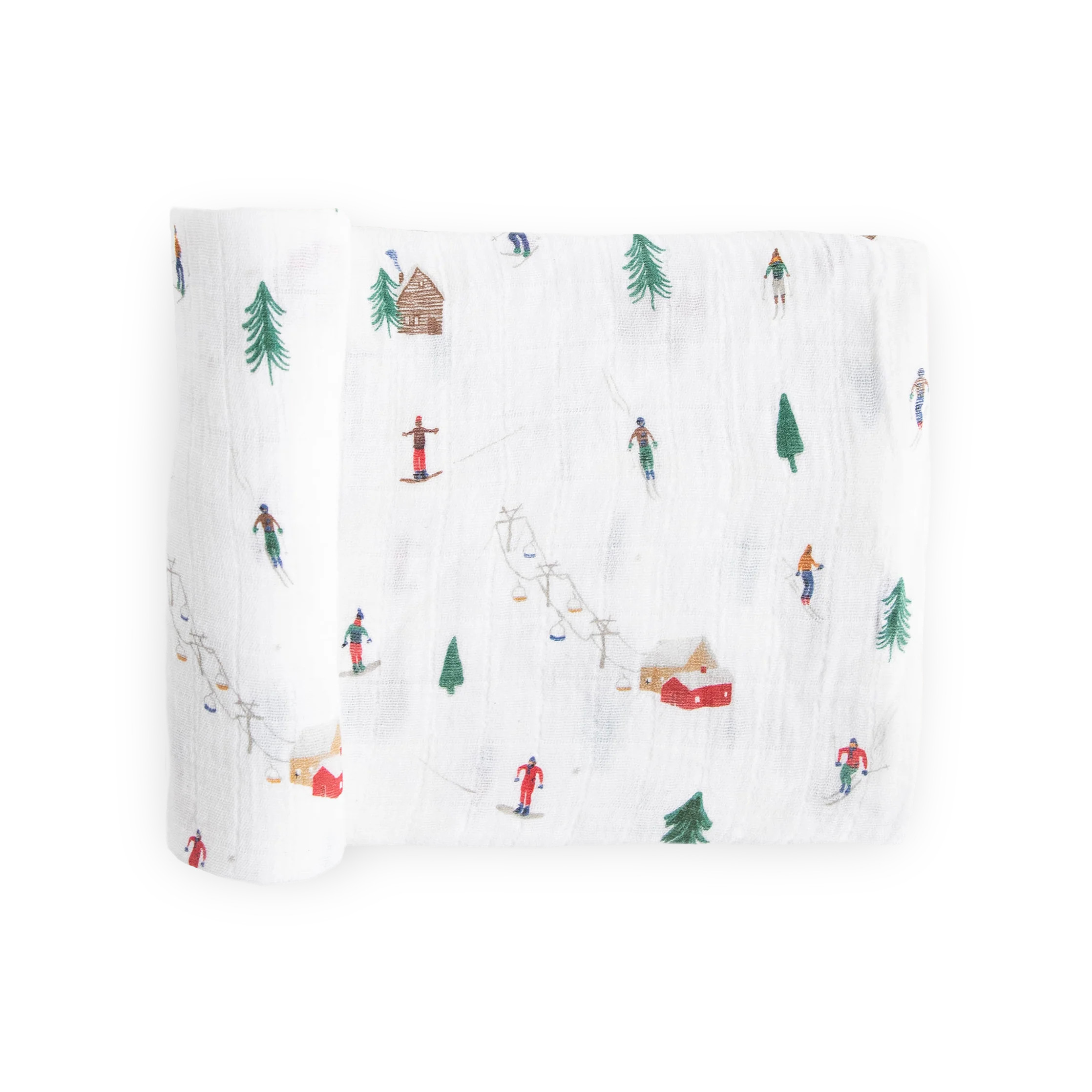 Cotton Muslin Swaddle Blanket - Powder Party | Little Unicorn
