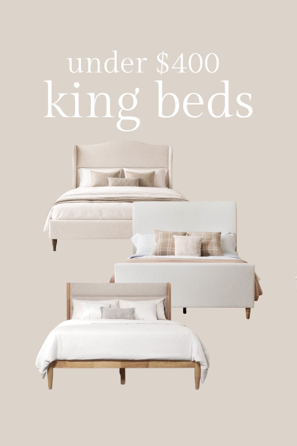High end look for less kind and queen size beds.

#LTKHome