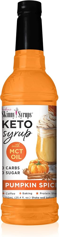 Jordan's Skinny Mixes Syrups Keto Pumpkin Spice, Sugar Free Flavoring Syrup,25.4 Fl Oz (Pack of 1... | Amazon (US)