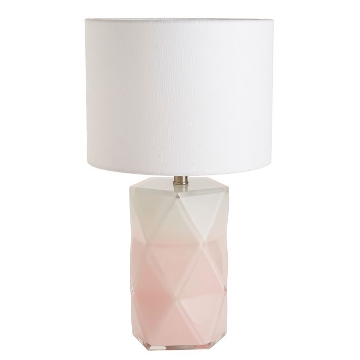 Blush Ombre Prism Table Lamp | Pottery Barn Teen