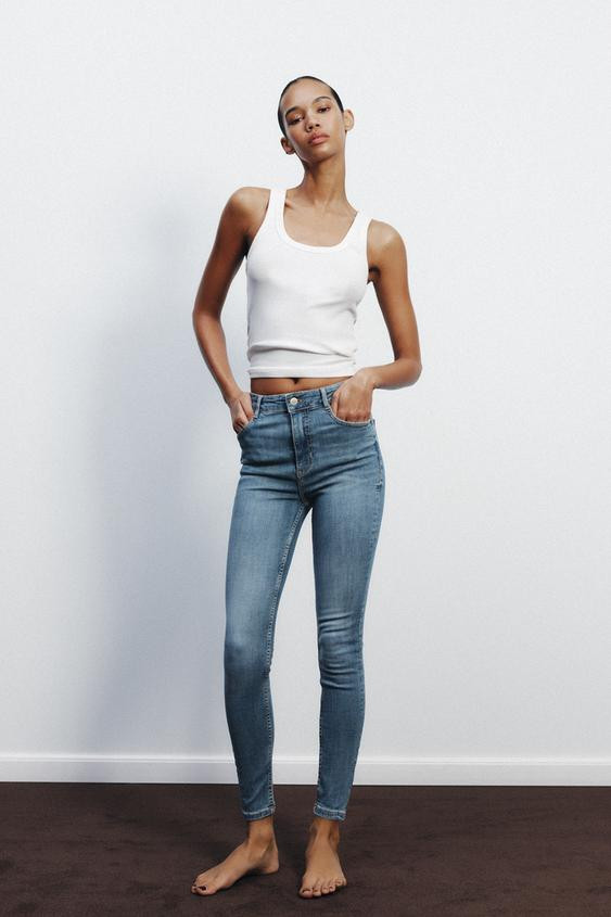 TRF HIGH-WAIST SKINNY JEANS | Zara US