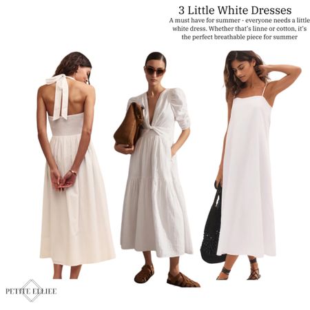 3 little white dresses 