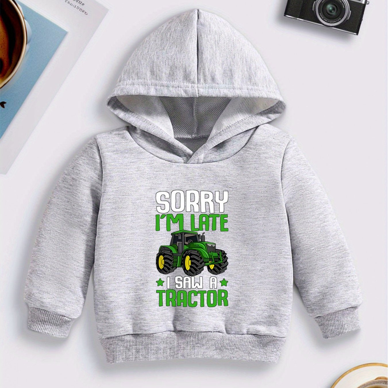 boys' long sleeve hoodie   tractor cartoon print - Temu | Temu Affiliate Program