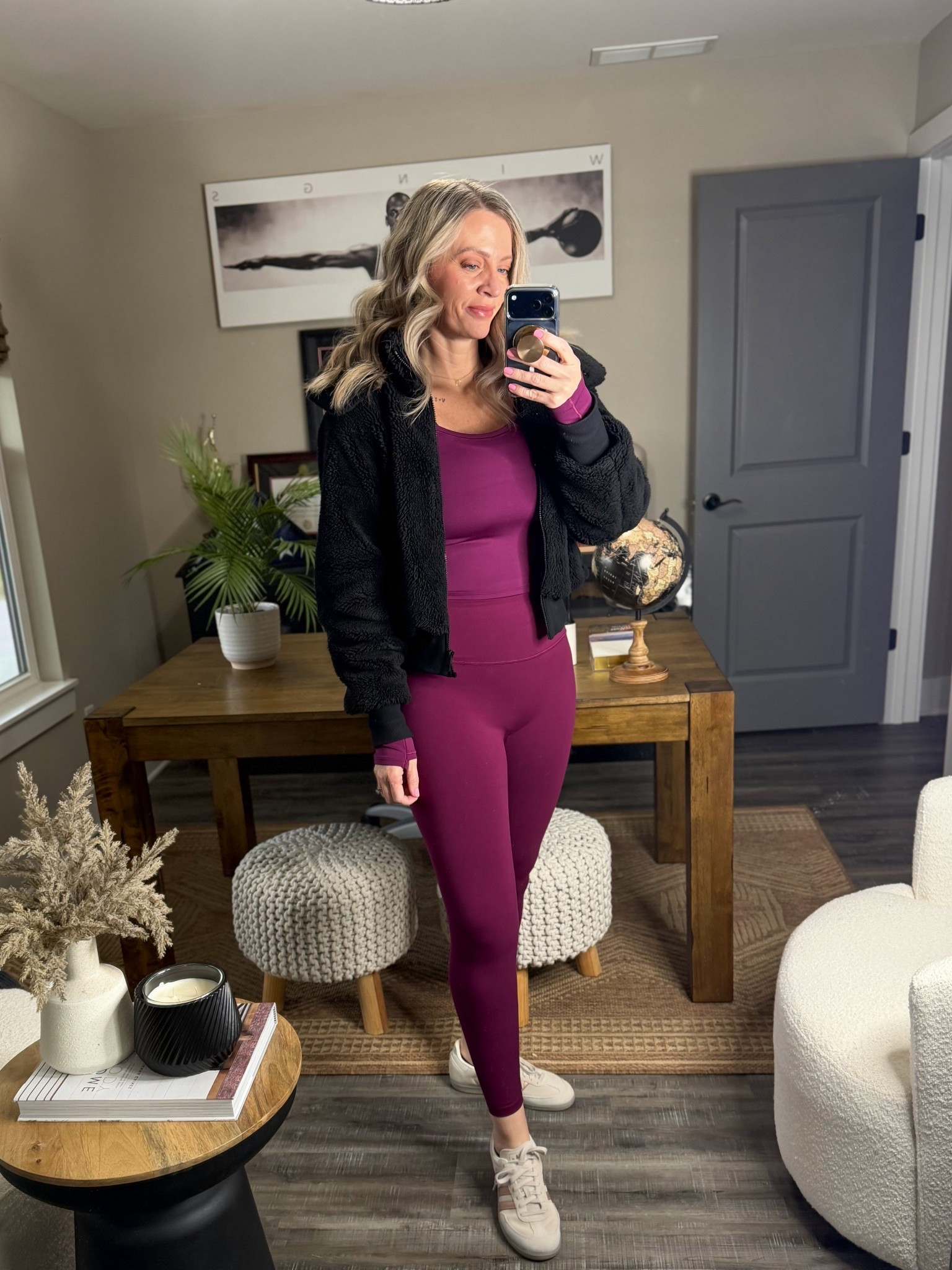 My Athleta set is on sale! I’m wearing the color plum. My top is a medium and fully stocked. My leggings are a small & keep going in and out of stock. 

Activewear, athleisure, workout clothes, monochrome 

#LTKTall #LTKSaleAlert #LTKActive
