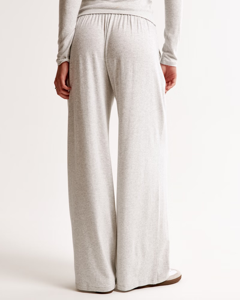 Women's Cozy Lounge Knit Wide Leg Sweatpant | Women's New Arrivals | Abercrombie.com | Abercrombie & Fitch (US)