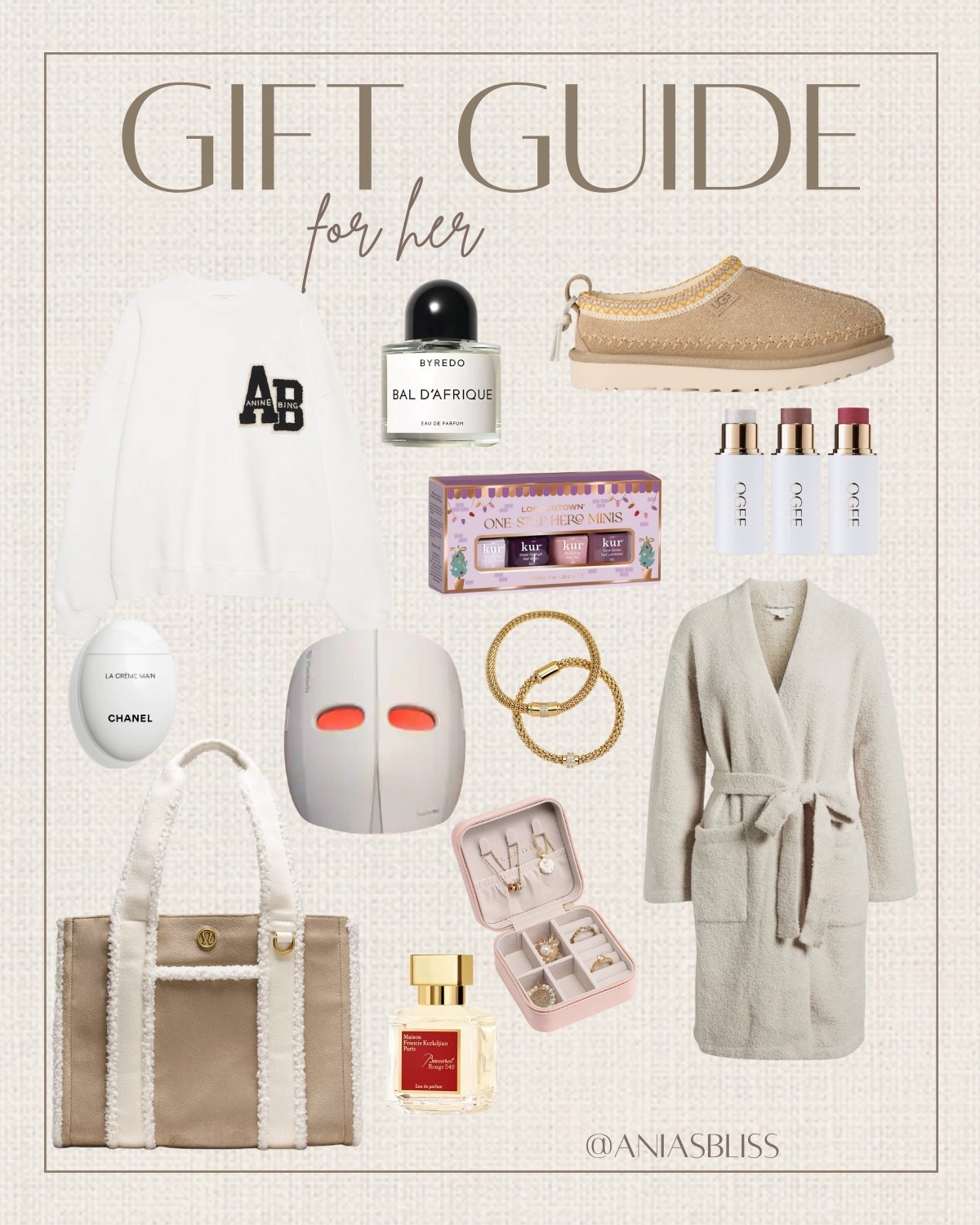 Gift guide for her, gifts for mom, wife, sister, friend 

#LTKHoliday #LTKGiftGuide #LTKmomlife