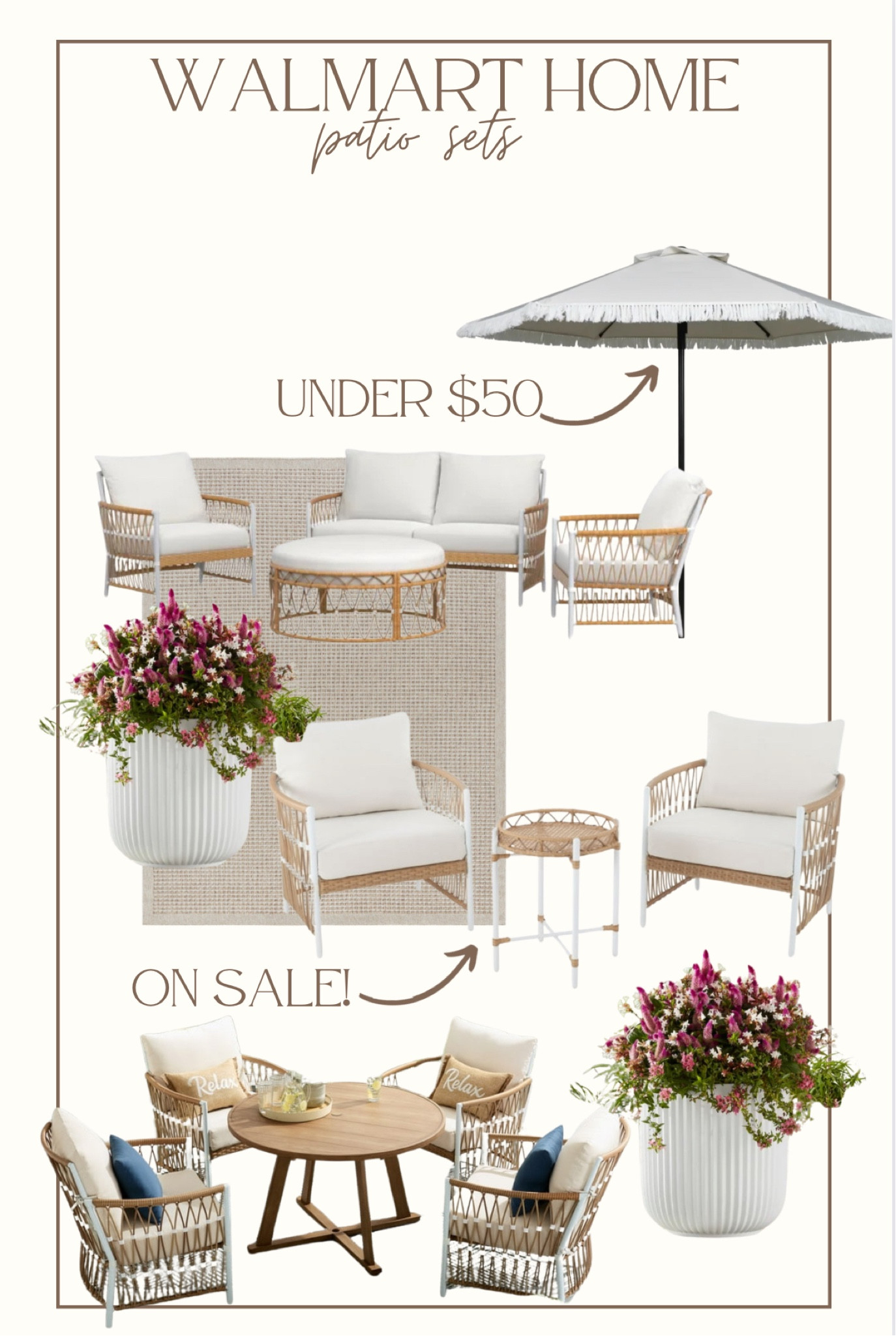 Walmart patio
Outdoor patio set
Outdoor dining set
Patio planter

#LTKsalealert #LTKSeasonal #LTKhome