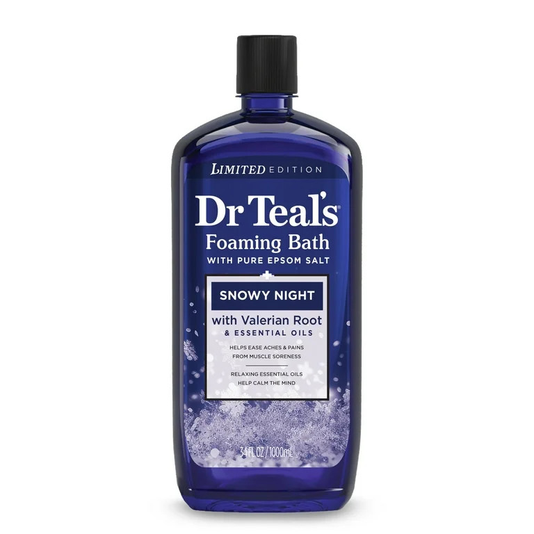 Dr Teal's Foaming Bath with Pure Epsom Salt, Snowy Night, 34 fl oz - Walmart.com | Walmart (US)