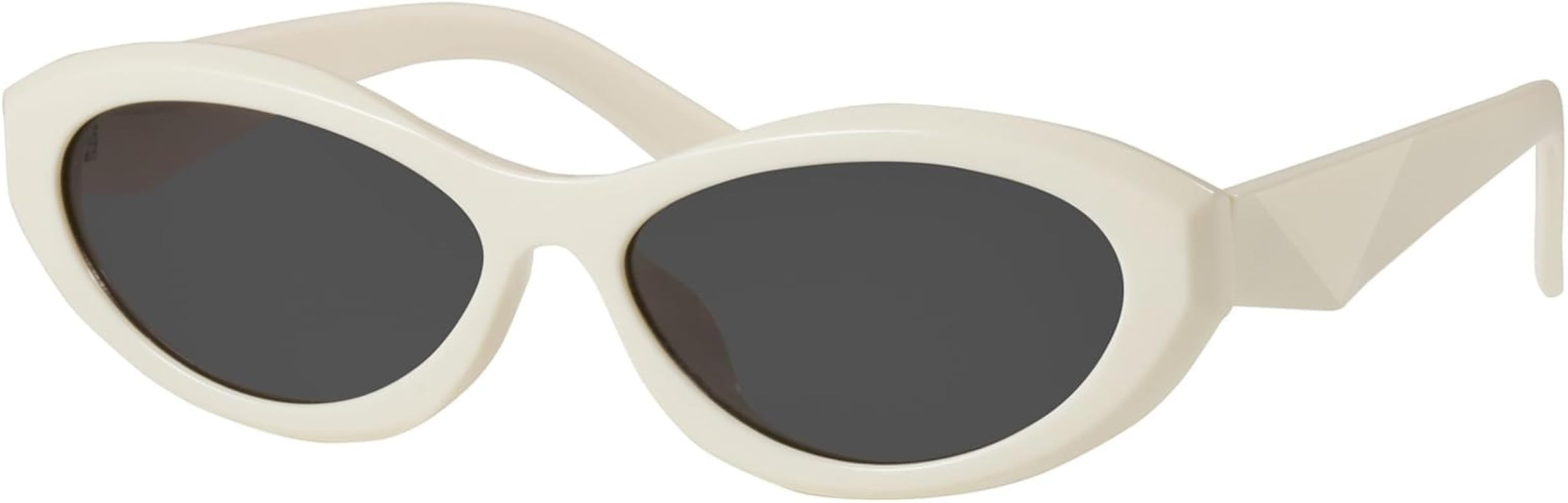 mosanana Oval Cat Eye Sunglasses for Women Retro Y2K Style MS52372 | Amazon (US)