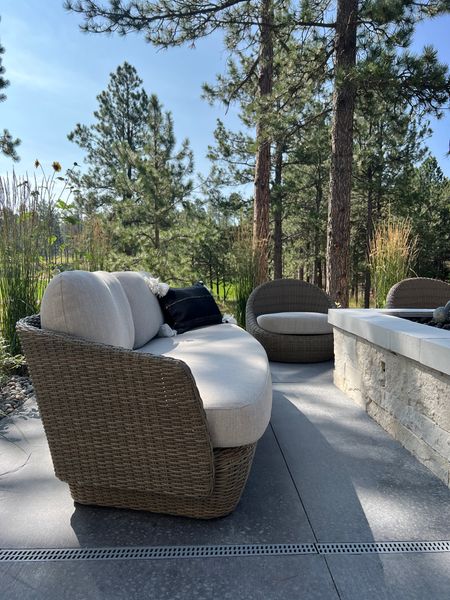 I absolutely love the shape and style of this outdoor furniture set. I have two of the single malts chairs. Then I have two 3-seat lounge couch. 

#LTKhome #LTKstyletip