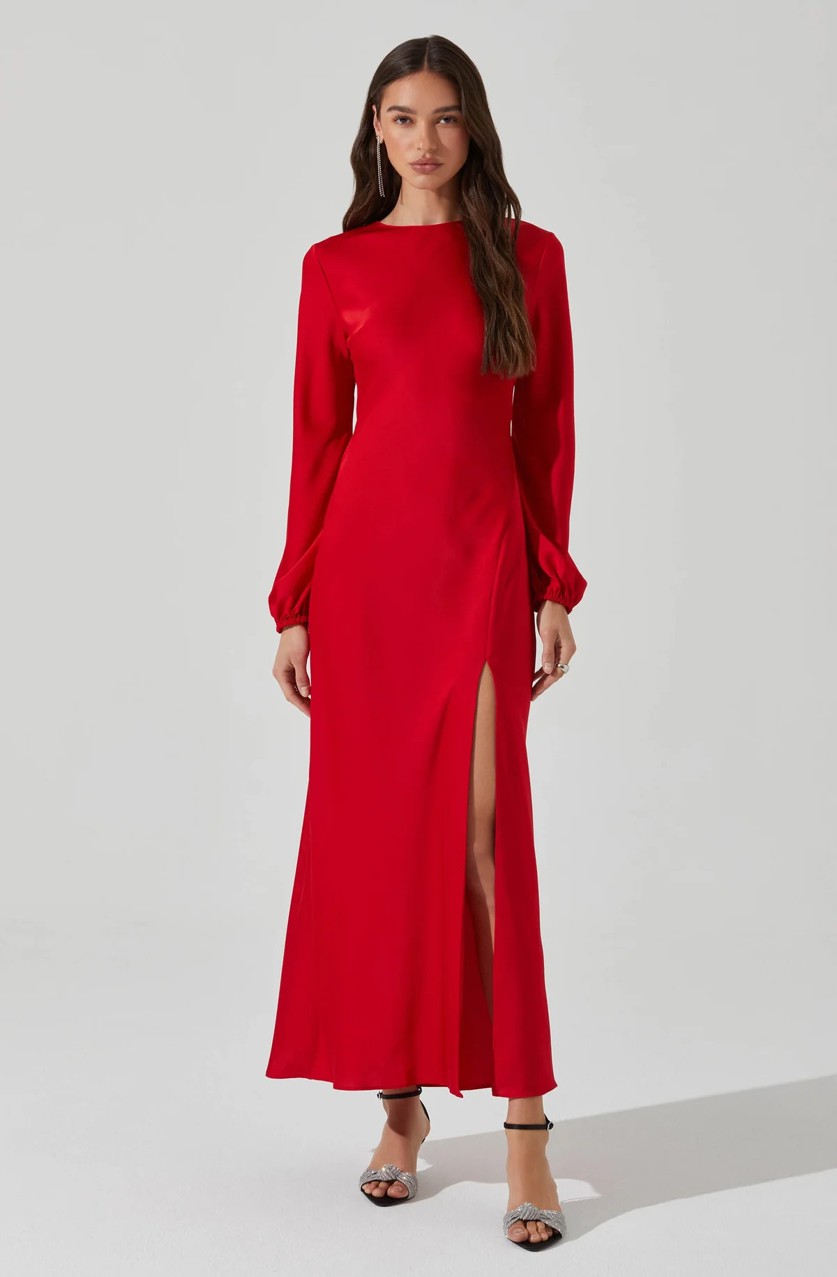 Elyse Satin Maxi Dress | ASTR The Label (US)