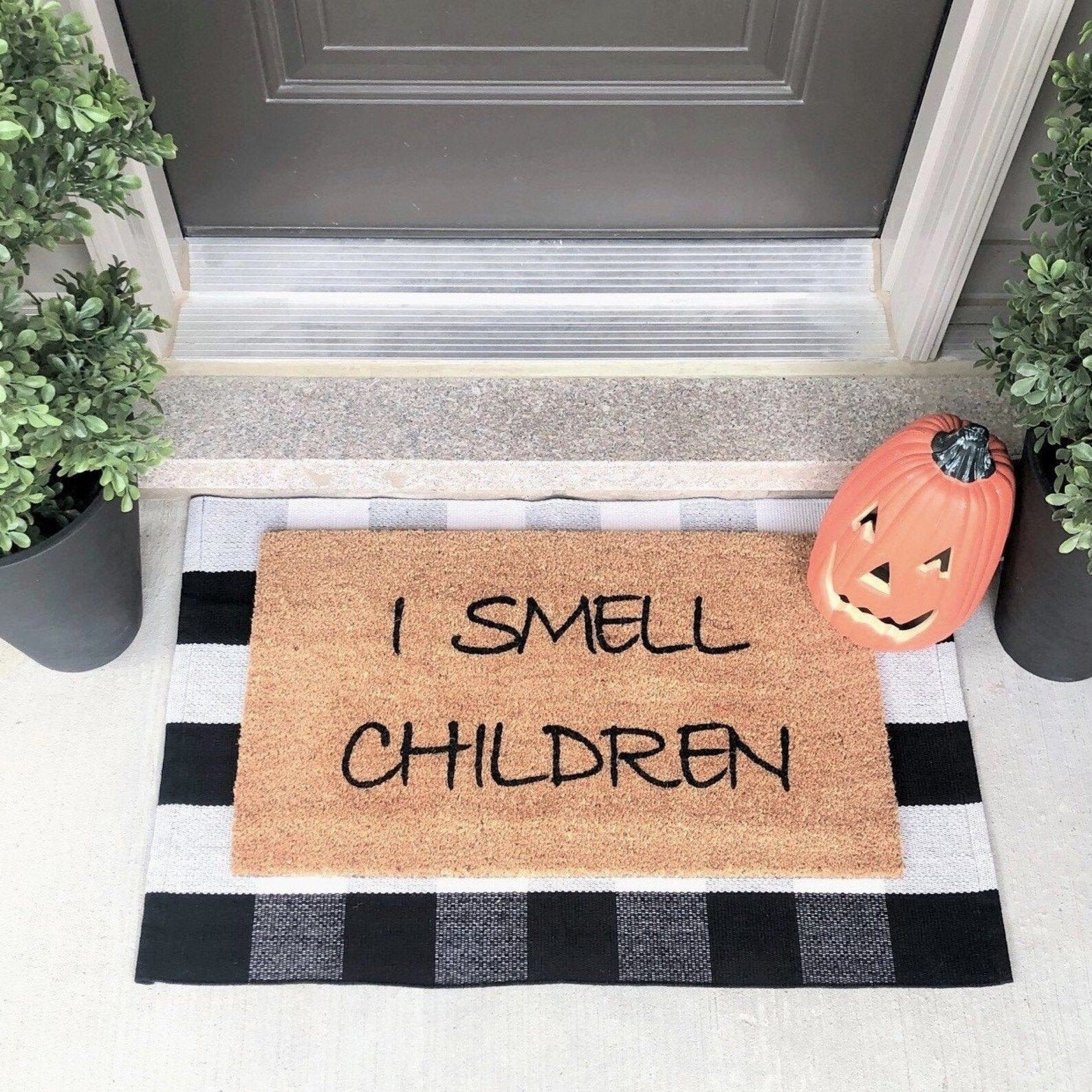 I Smell Children Halloween Doormat | Etsy | Etsy (CAD)