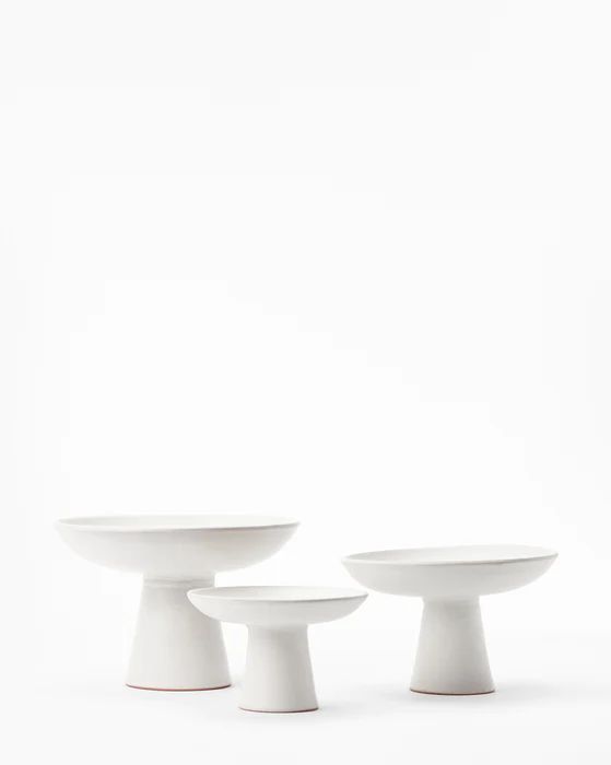 Sheen White Pedestal Bowl | McGee & Co.