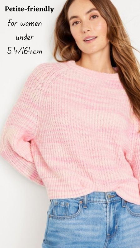 Cropped crew neck sweater for spring closet.Petite fashion. Petite style.

#LTKstyletip #LTKfindsunder100