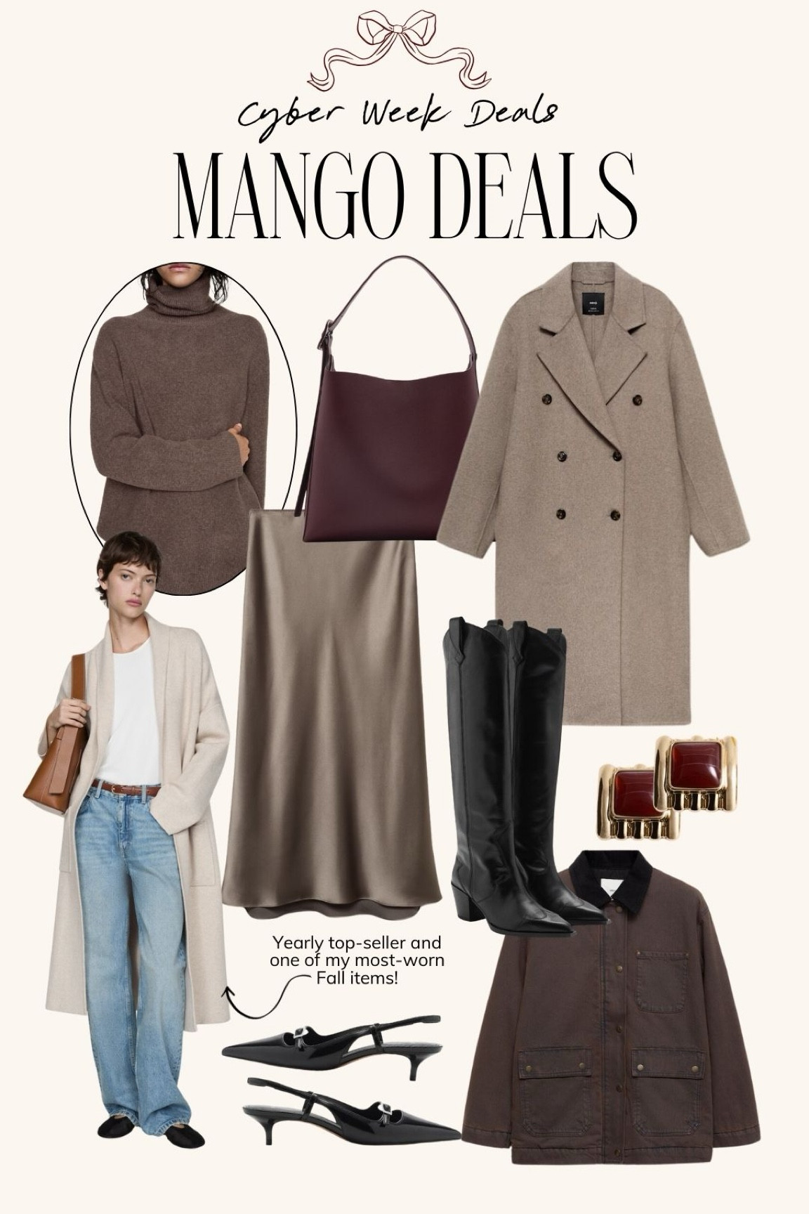 Mango Deals 〰️ Top Picks! 

Black Friday 2024, black friday deals, black friday deal, Black Friday sale, Black Friday sales, bf deals, cyber week deals, cyber week sales, black Friday markdowns, cyber week 2024, winter outfit, winter outfits, winter style, winter 2024, winter basics, winter staples, winter basic, winter closet essentials, winter closet staples, winter coat, winter coats, winter sweaters 

#LTKSeasonal #LTKSaleAlert #LTKCyberWeek