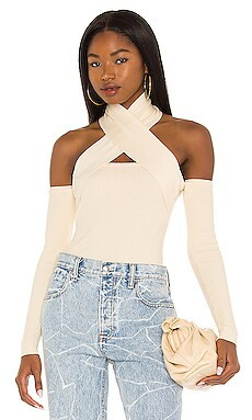 NBD Kelani Sweater in Cream from Revolve.com | Revolve Clothing (Global)