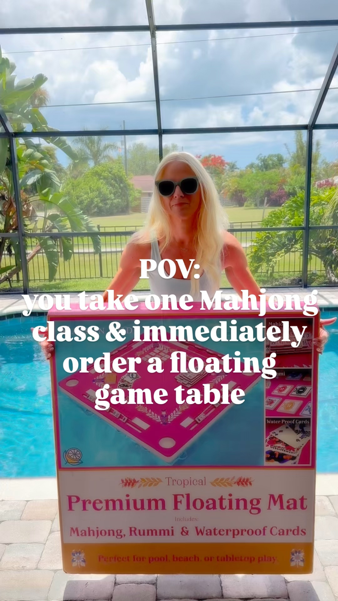If you play Mahjong and you (or your Bestie) belong to Sam’s Club - this is a steal of a deal because it comes with all the accessories and tiles! Fair warning you might pass out when you open it from the foam smell but it will air out. Perfect girls pool day loading…

#LTKdayinmylife #LTKvlog #LTKHome