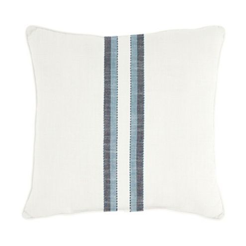 Outdoor Doria Stripe Blue Throw Pillow | Ballard Designs, Inc.