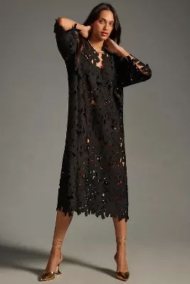 By Anthropologie Floral Eyelet Kaftan | Anthropologie (US)