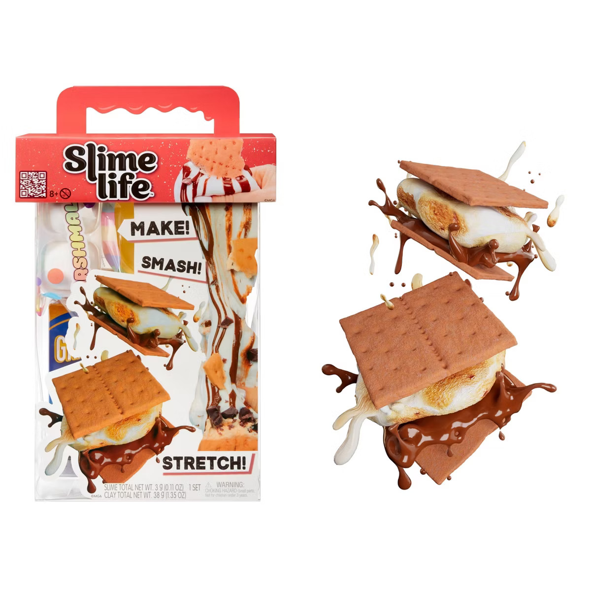 Slime Life S'mores DIY Slime Kit - Unboxing Ingredients to Make,Smash and Stretch Your Food | Target