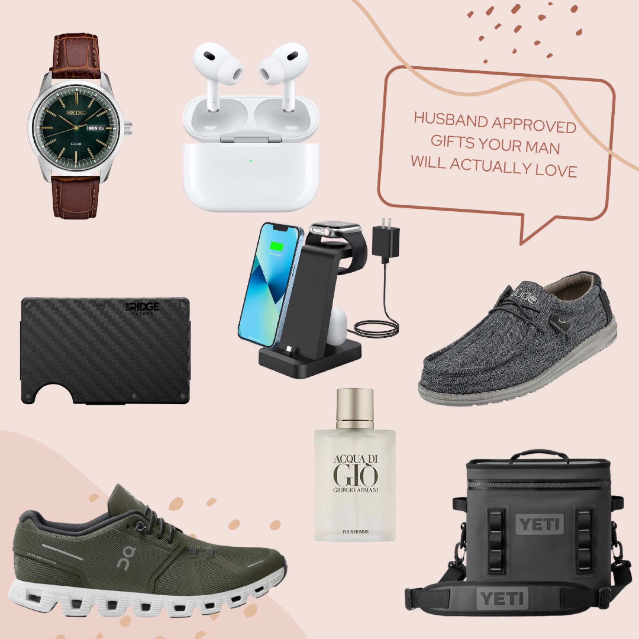 Husband approved gifts for your favorite guy this Valentine’s Day 🫶🏻 

Watch • AirPods • Ridge • Wallet • Ridge Wallet • Charger • Charging Station • Hey Dudes • On Cloud • On Cloud Shoes • Cologne • Yeti • Men • Gifts • Gift Ideas • Blackstone • Grill •

#LTKGiftGuide #LTKmens #LTKFind