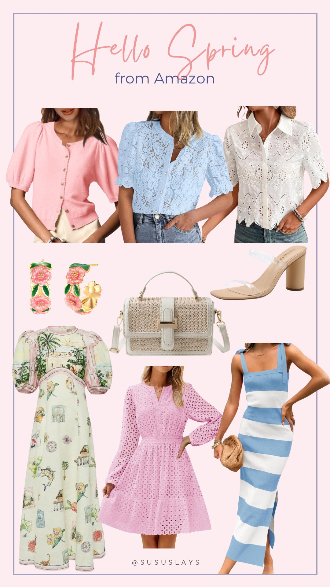 Spring has sprung and Amazon has soooo many pretty pastels to lighten up your wardrobe! Lace tops, scalloped cardigan, dresses for Easter, and fresh new accessories! 🌷

#LTKFindsUnder50 #LTKSeasonal #LTKFindsUnder100