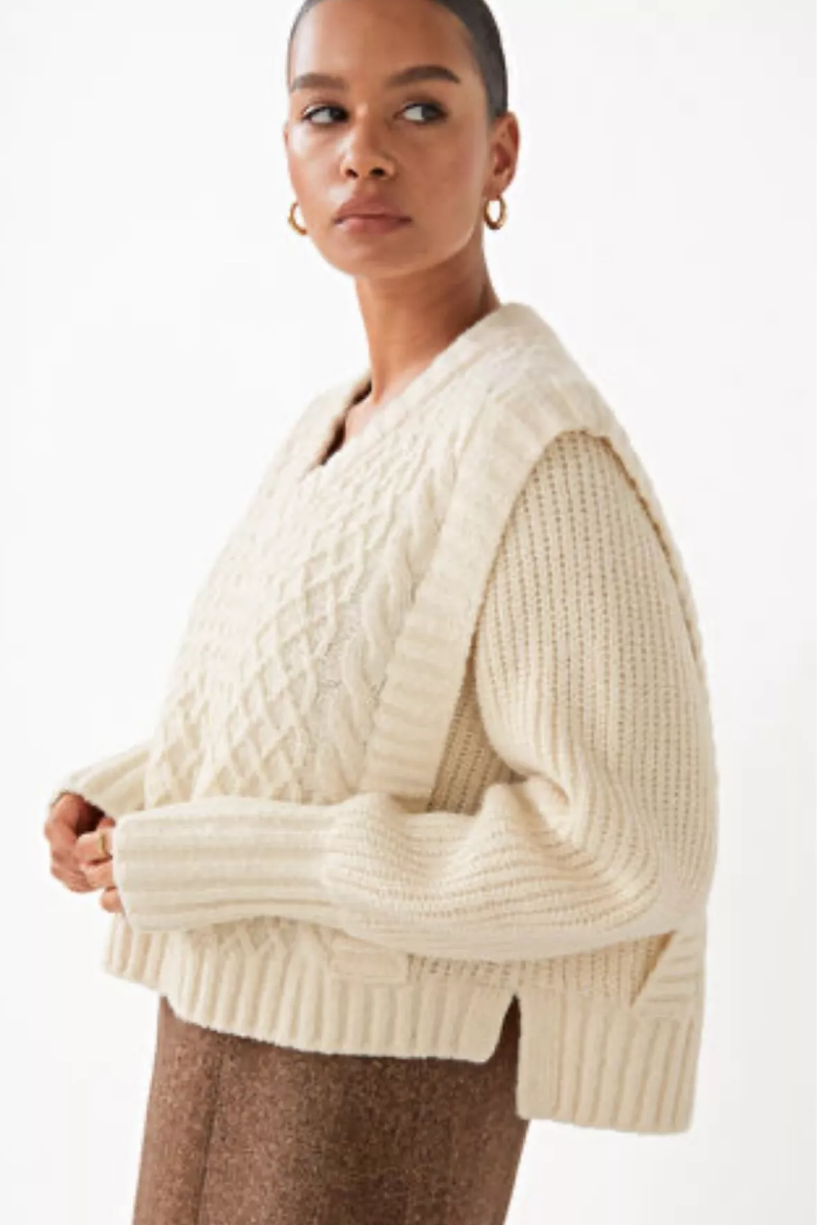 meltthelady layered collar knit