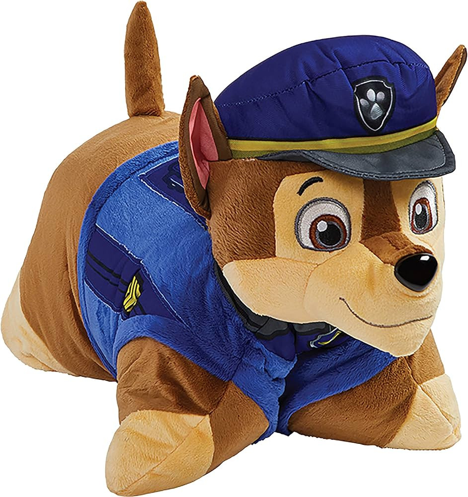 Pillow Pets Nickelodeon Paw Patrol, Chase Police Dog, 16" Stuffed Animal Plush Toy | Amazon (US)