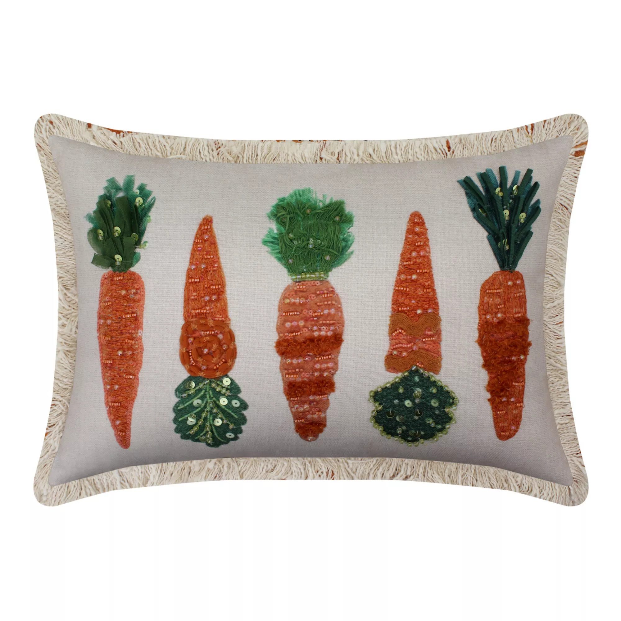 Celebrate Together™ Easter Beaded Carrot Linen Pillow | Kohl's