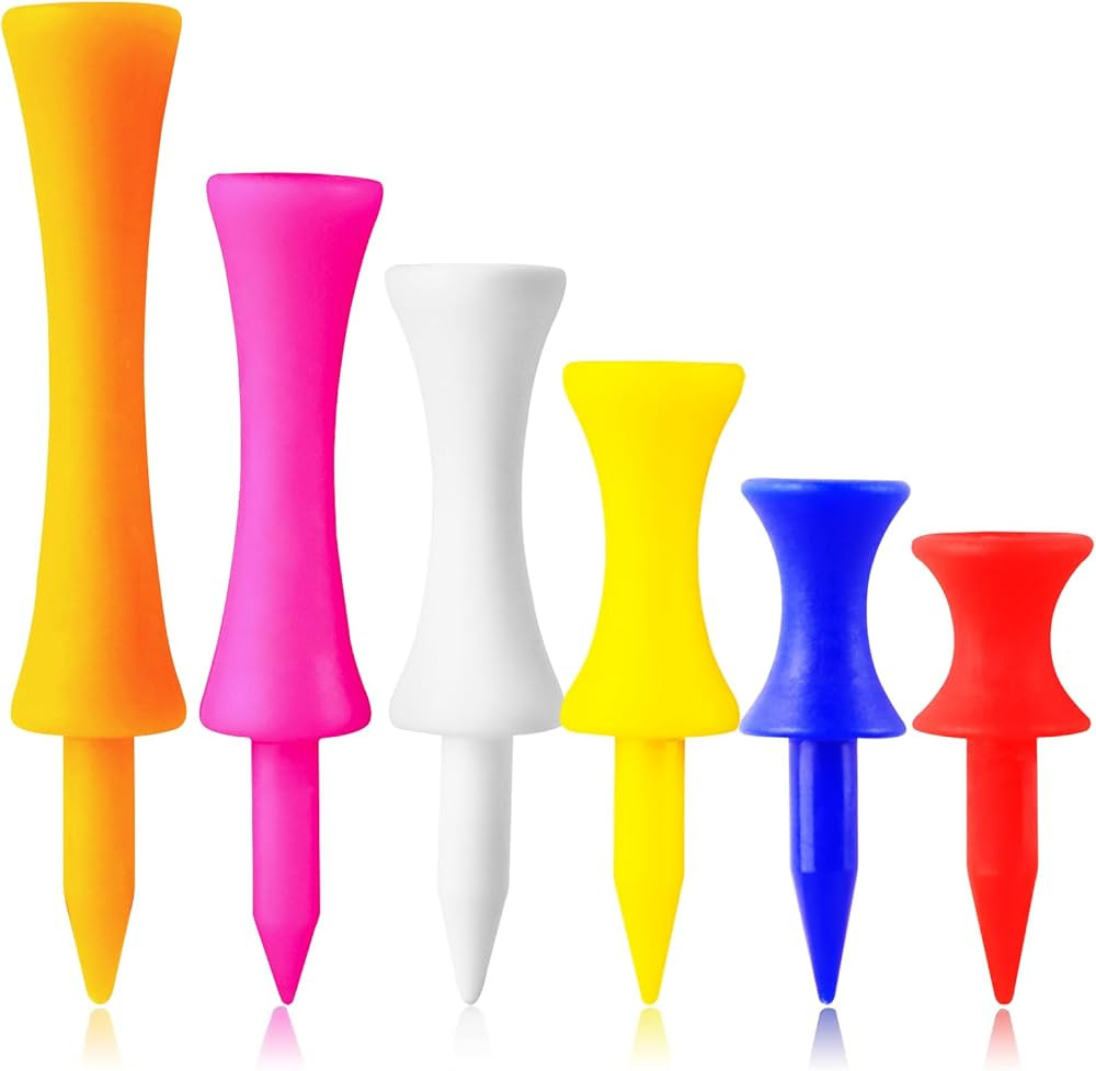 FINGER TEN Plastic Golf Castle Tees Step Down Unbreakable Mixed or Same Height Value 100 Count, 2... | Amazon (US)