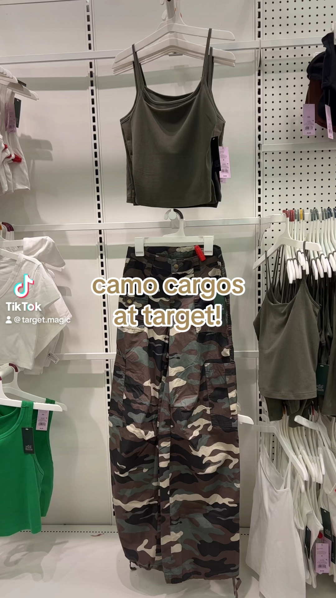 Camo cargo hot sale pants target