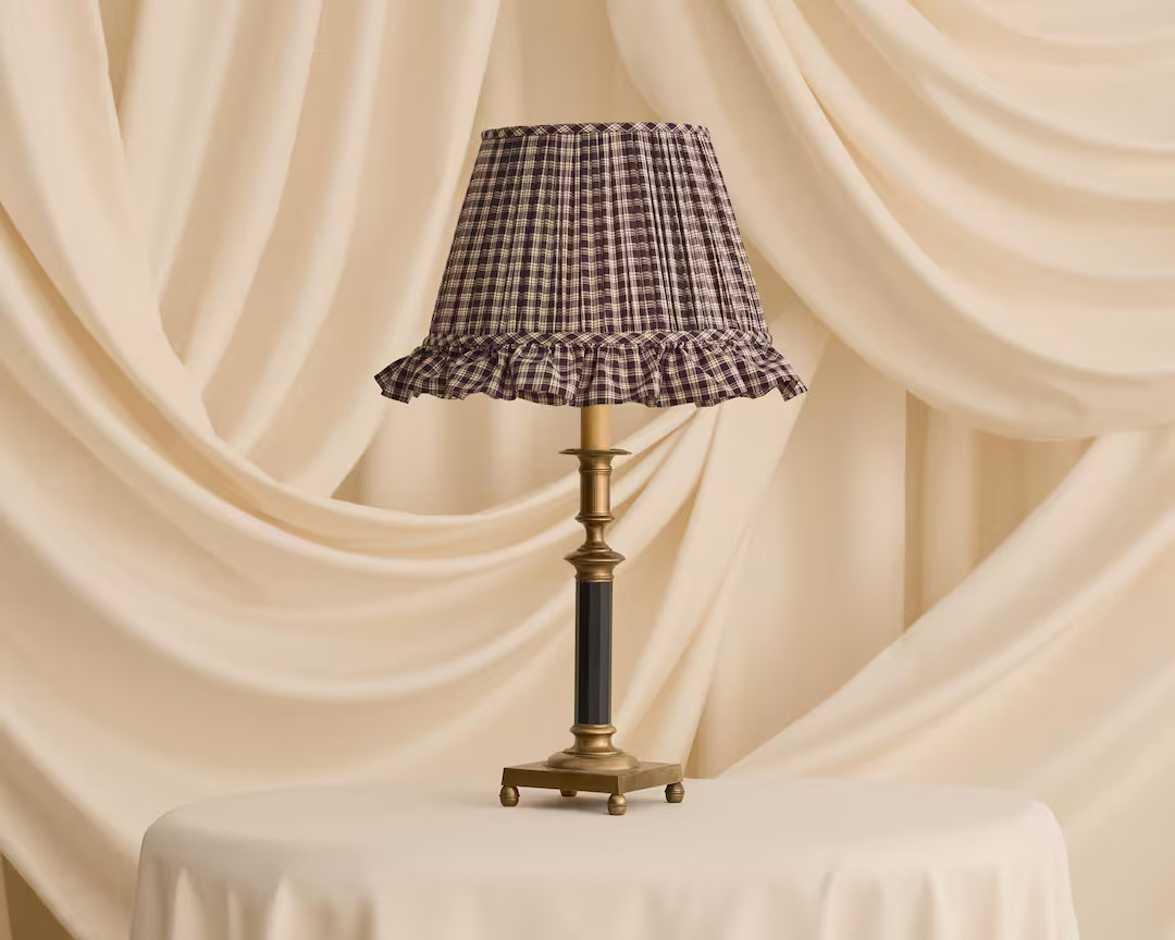 Tanner Fletcher X Light Stylist – Limited Edition Gathered Ruffle Lampshade, Black | Handmade i... | Etsy (US)