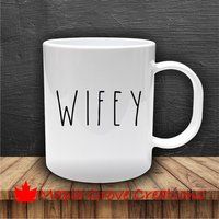Rae Dunn Inspired Wifey Coffee Mug - 11 Oz Coffee Mug Available in Ceramic Or Plastic | Etsy (US)