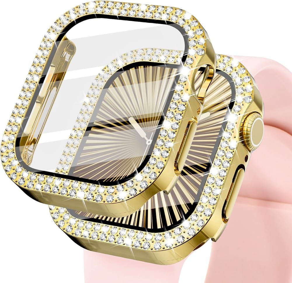 KADES Compatible for Bling Apple Watch Protective Case with Built-in Screen Protector for Apple W... | Amazon (US)
