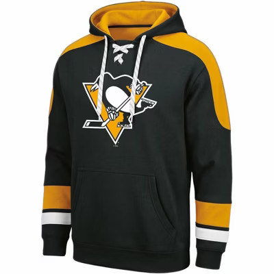 NHL Pittsburgh Penguins Men's Lace Hooded Sweatshirt - XL | Target