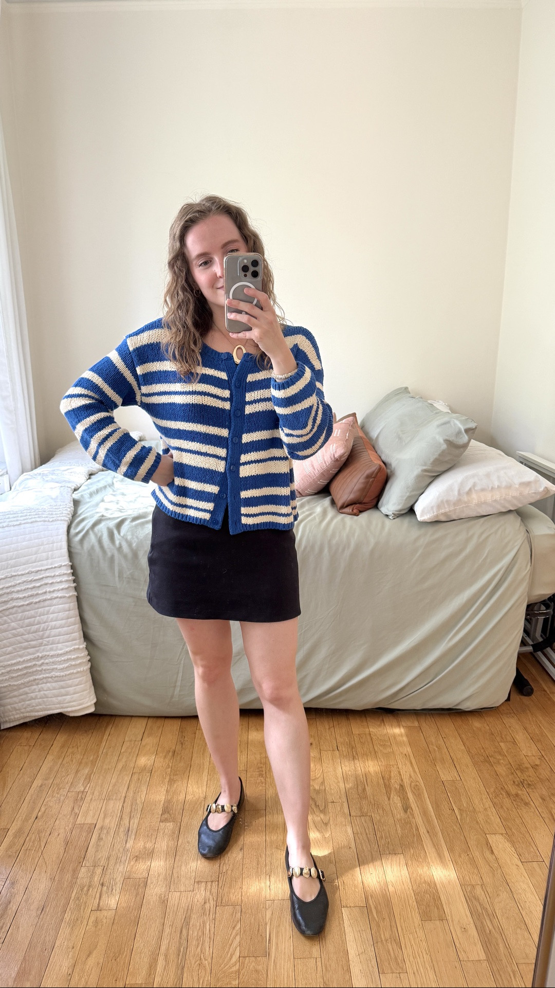 Fall outfits for women on clearance! Xs cotton striped cardigan. Under $40. Pairs well with skorts & jeans. Size up 1 in skort @abercrombie

#LTKSeasonal #LTKSaleAlert