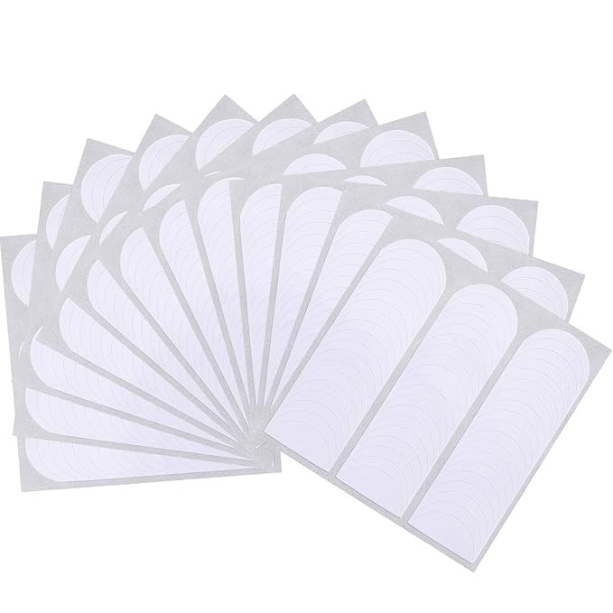 Blulu 648 Pieces French Manicure Nail Art Stickers, Self-adhesive Nail Sticker Tips for Manicure ... | Amazon (US)
