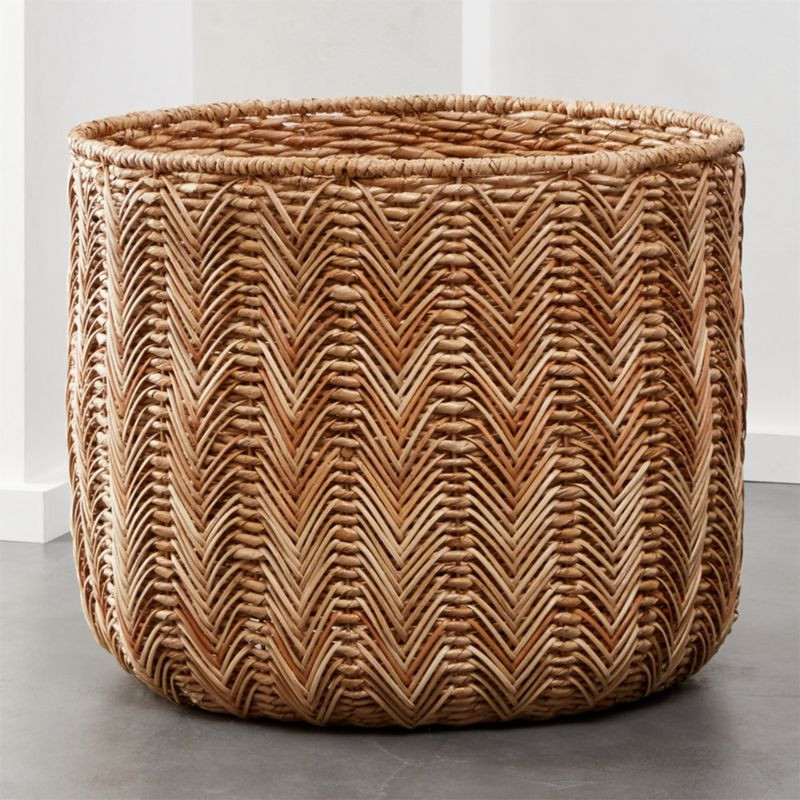 Merced Large Seagrass Basket + Reviews | CB2 | CB2