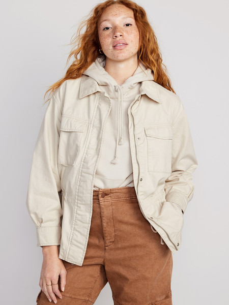 Cinched-Waist Utility Jacket | Old Navy (US)