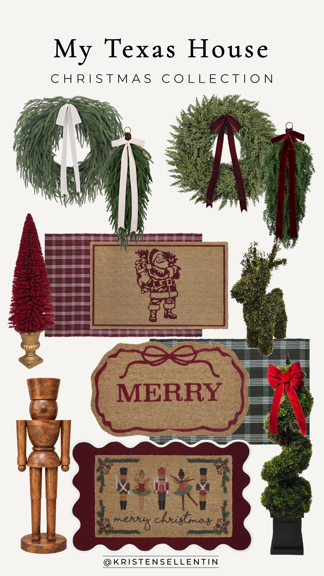 NEW! My Texas house Christmas Doormats & Wreaths! So many cute options!

#LTKSeasonal #LTKHome