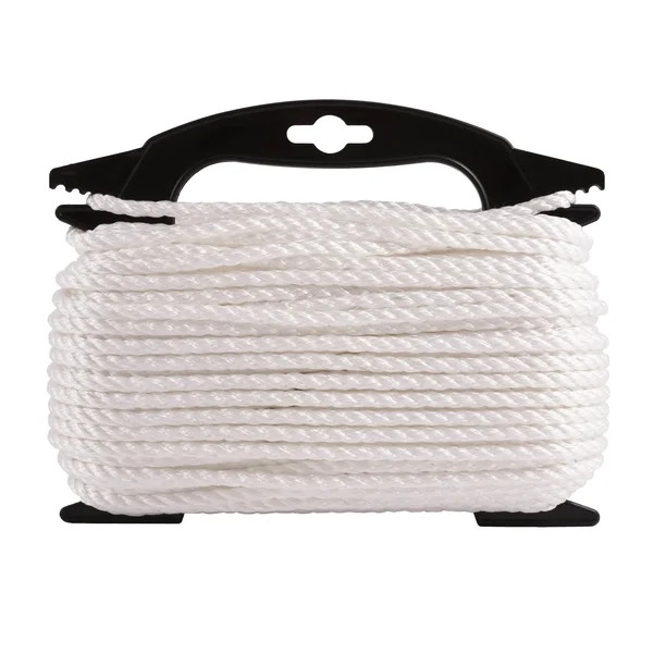 Hyper Tough Item NPP4100-HT, Nylon Blend Twisted Rope, White, 1/4" x 100', 1 Each | Walmart (US)
