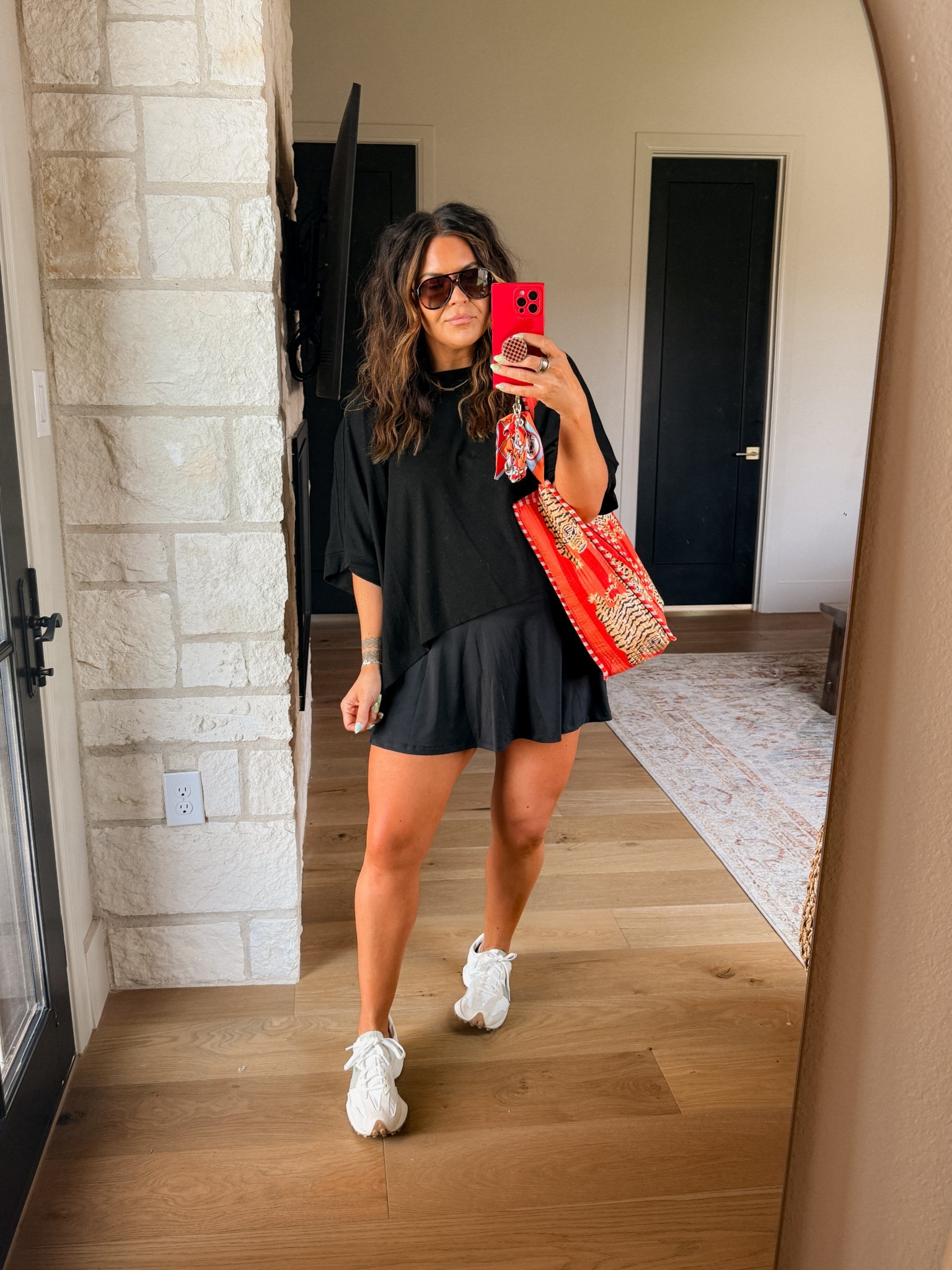 The perfect combo. 
Tee: XXL 
Skort: XL 
Sneakers: TTS


#LTKSummerEdit #LTKMidsize #LTKStyleTip