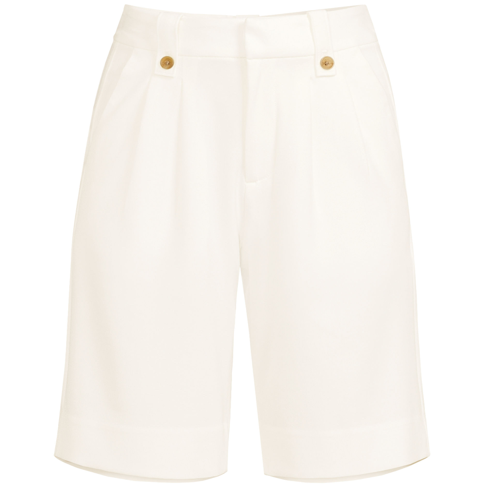 Women's Soft Polish High Rise Pleated 10" Shorts | Lands' End (US)