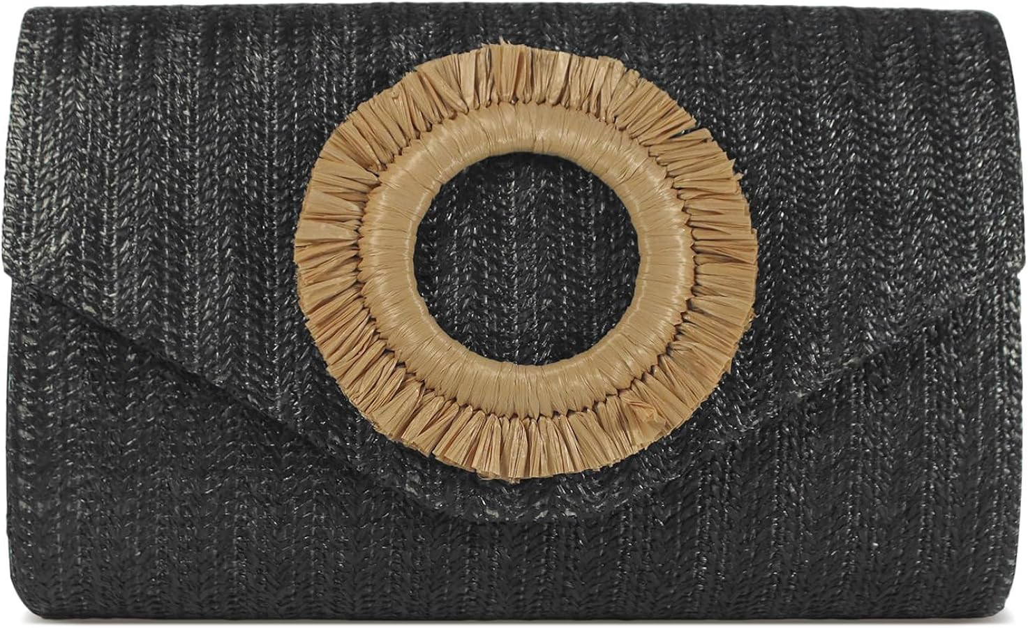 Straw Clutch Purse for Women,Summer Beach Bag,Envelope Evening Clutch Handbags for Formal Party W... | Amazon (US)