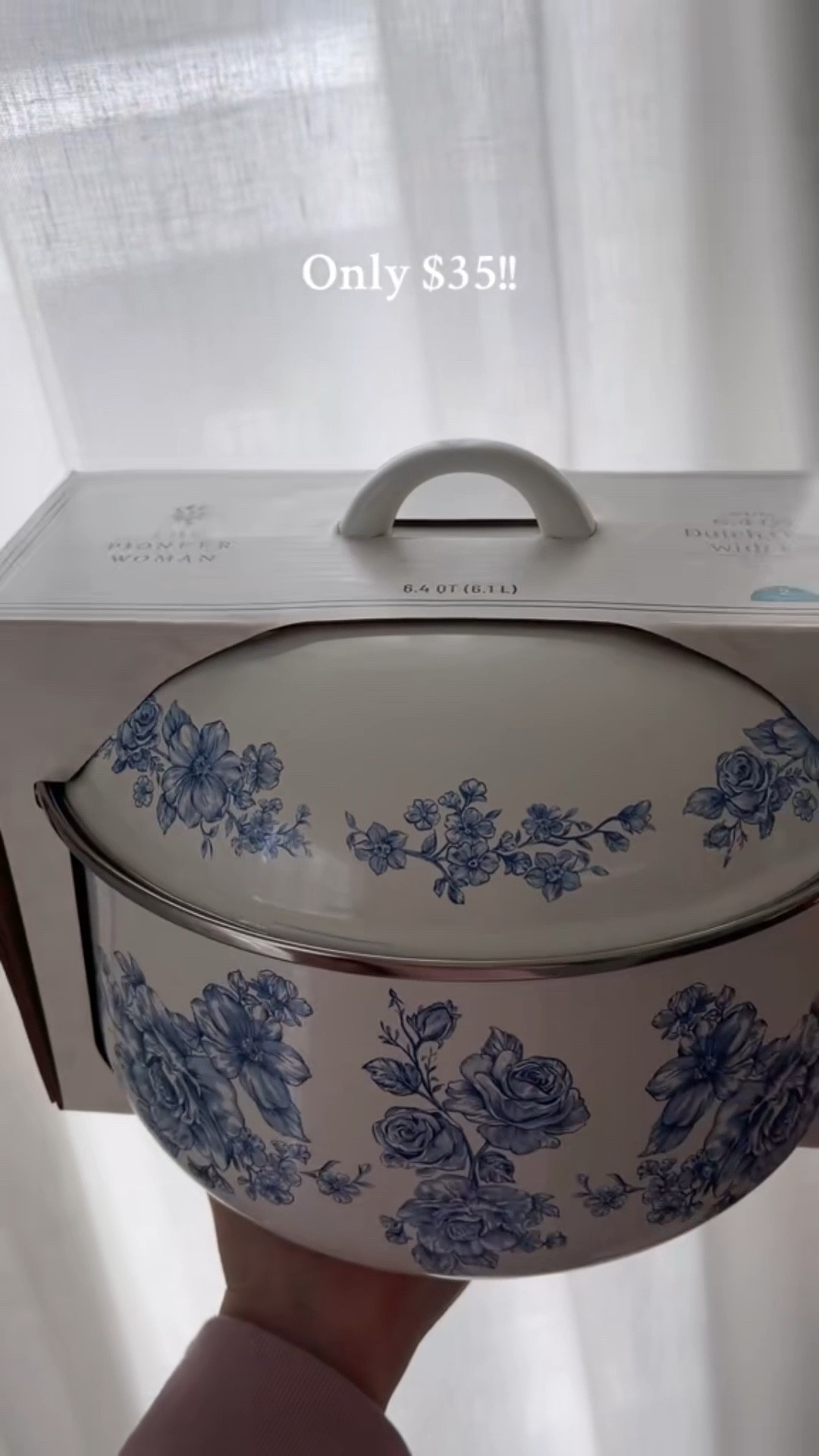 Back in stock! $35 Dutch oven from Pioneer Woman. This Agatha print is stunning 💙 run!! It will sell out fast! Amazing gift idea for a mom sister friend coworker. Great price point under $40

Christmas gift idea holiday gift guide gifts for her for the home chef 

#LTKFindsUnder50 #LTKGiftGuide #LTKHoliday