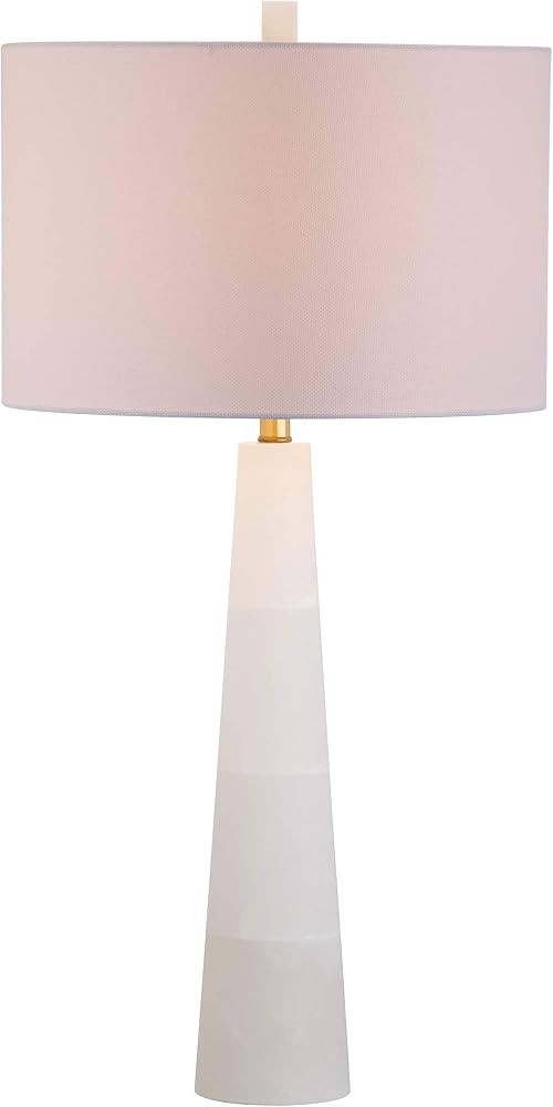 SAFAVIEH Lighting Collection Delilah Alabaster White 30-inch Bedroom Living Room Home Office Desk... | Amazon (US)