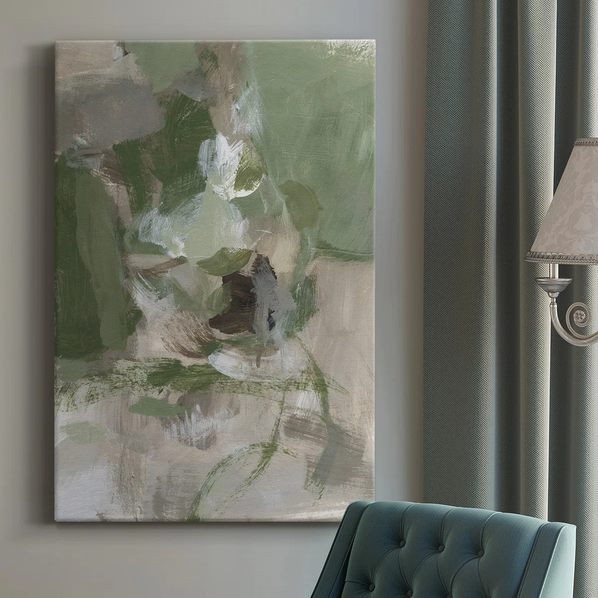 Ivy Bronx Green Tea I - Wrapped Canvas Painting & Reviews | Wayfair | Wayfair North America