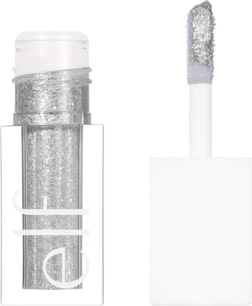 e.l.f., Liquid Glitter Eyeshadow, Long Lasting, Quick-Drying, Opaque, Gel-Based Formula, Creates ... | Amazon (US)