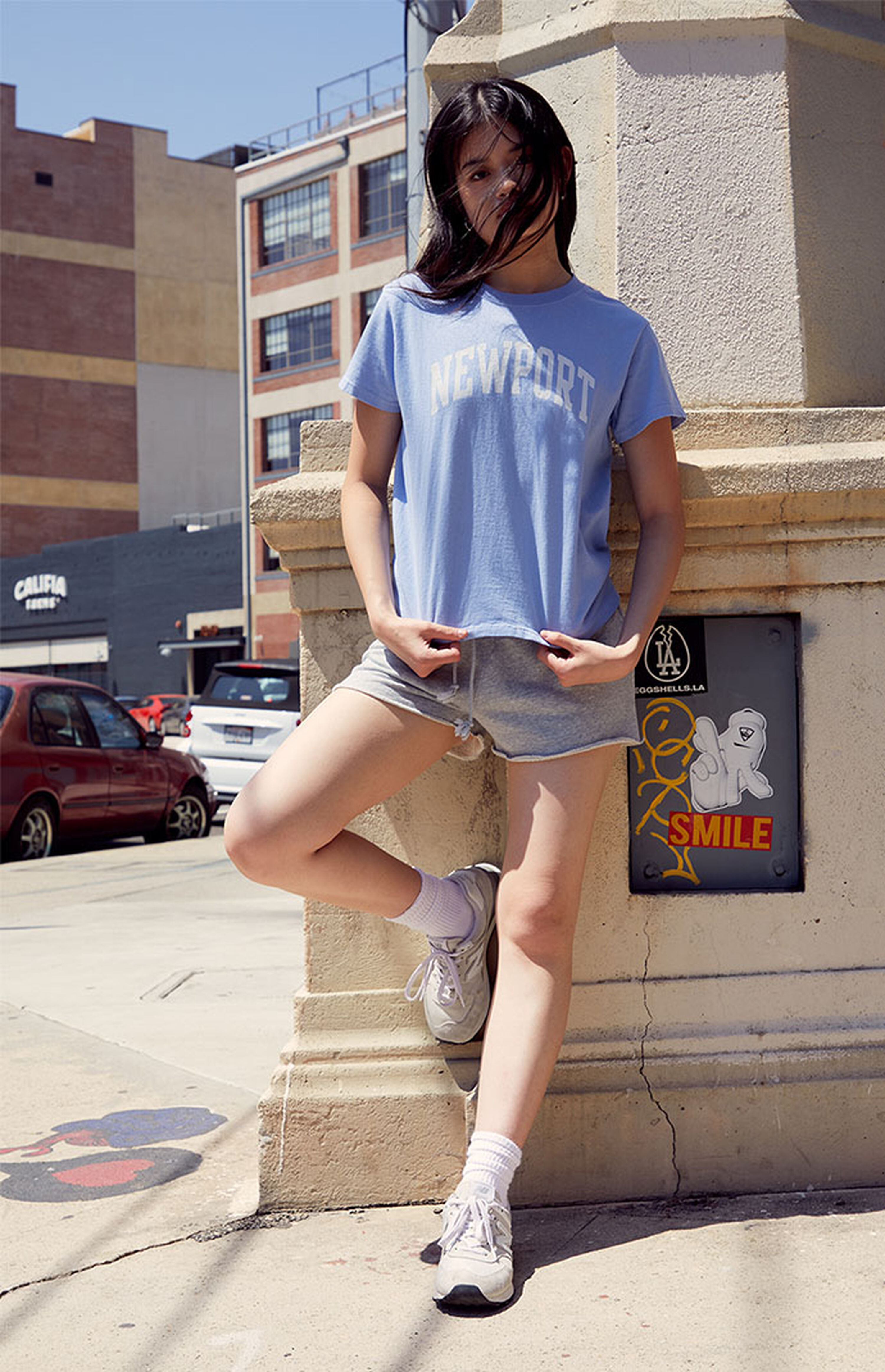 John Galt Light Blue Newport T-Shirt | PacSun