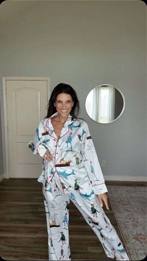 Comfy silk shark pjs 🦈

#LTKHome #LTKOver40 #LTKStyleTip